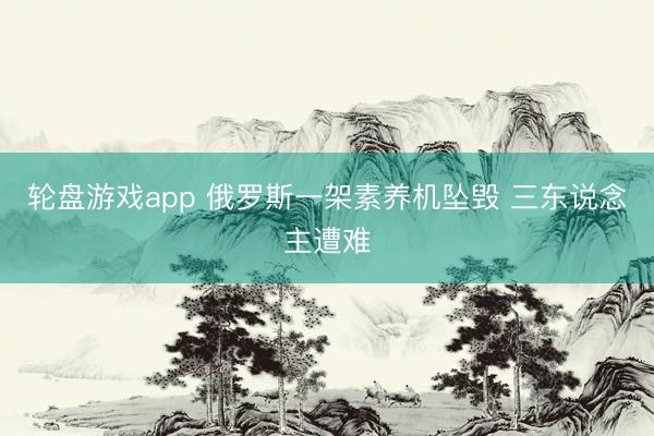 轮盘游戏app 俄罗斯一架素养机坠毁 三东说念主遭难