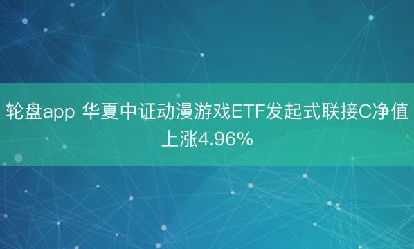 轮盘app 华夏中证动漫游戏ETF发起式联接C净值上涨4.96%
