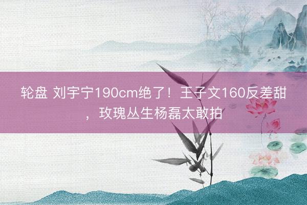 轮盘 刘宇宁190cm绝了！王子文160反差甜，玫瑰丛生杨磊太敢拍