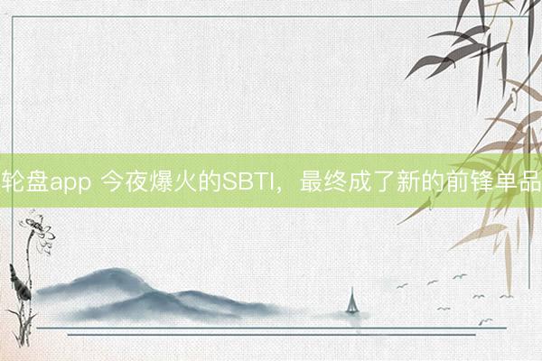 轮盘app 今夜爆火的SBTI，最终成了新的前锋单品