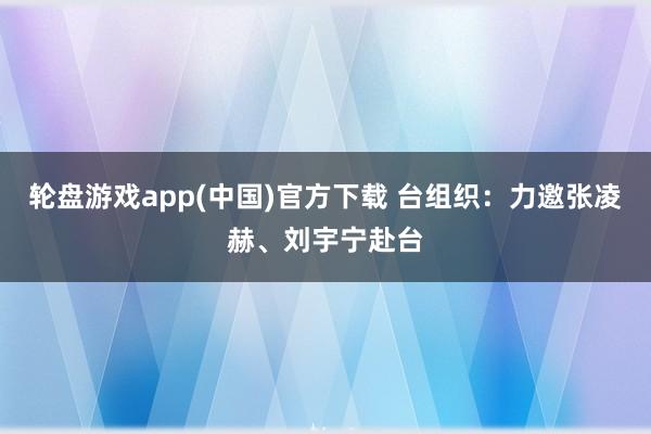 轮盘游戏app(中国)官方下载 台组织：力邀张凌赫、刘宇宁赴台