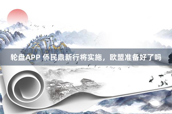 轮盘APP 侨民鼎新行将实施，欧盟准备好了吗