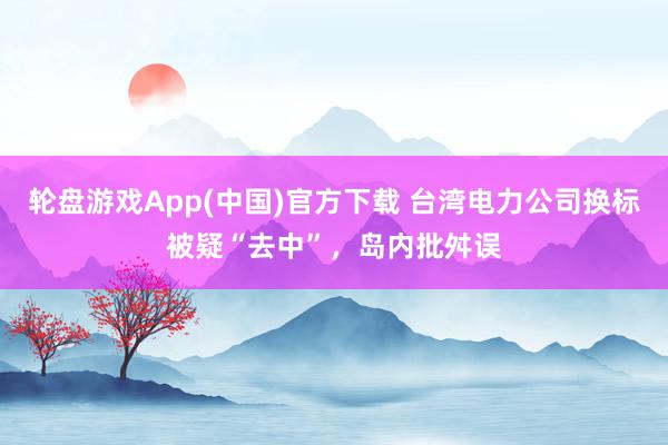轮盘游戏App(中国)官方下载 台湾电力公司换标被疑“去中”，岛内批舛误