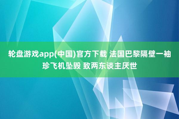 轮盘游戏app(中国)官方下载 法国巴黎隔壁一袖珍飞机坠毁 致两东谈主厌世