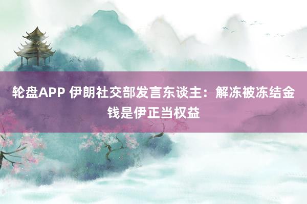 轮盘APP 伊朗社交部发言东谈主：解冻被冻结金钱是伊正当权益