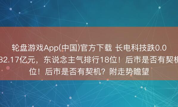 轮盘游戏App(中国)官方下载 长电科技跌0.06%,成交额182.17亿元,东说念主气排行18位!后市是否有契机?附走势瞻望