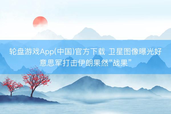 轮盘游戏App(中国)官方下载 卫星图像曝光好意思军打击伊朗果然“战果”
