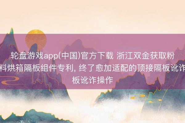 轮盘游戏app(中国)官方下载 浙江双金获取粉末涂料烘箱隔板组件专利， 终了愈加适配的顶接隔板讹诈操作
